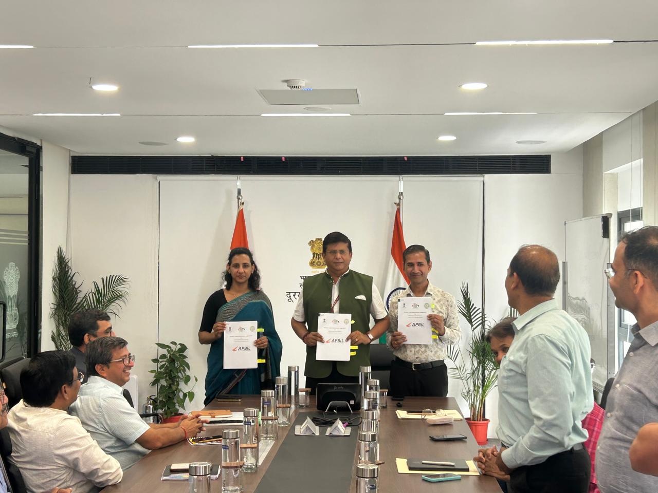 Agreement signing for imp of ABP in the state of AP